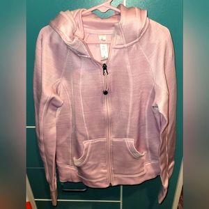 Girls Pink Zip-Up Danskin Athletic Hoodie Size 10